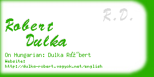 robert dulka business card